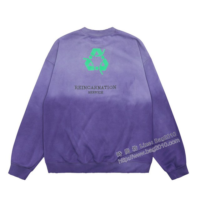 Vetements專櫃維特萌2023FW新款紮染印花圓領衛衣 男女同款 tzy3149